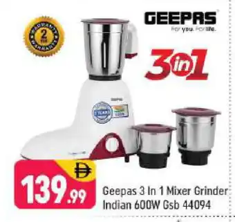 Shaklan GEEPAS Mixer / Grinder offer