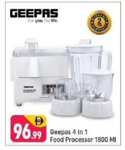 Shaklan GEEPAS Food Processor offer
