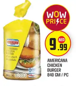 Baniyas Spike Hypermarket AMERICANA Chicken Burger offer