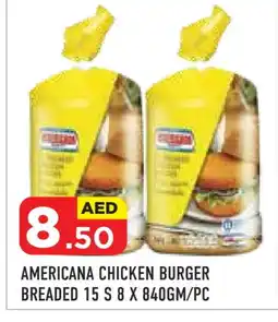 Baniyas Spike Hypermarket AMERICANA Chicken Burger offer