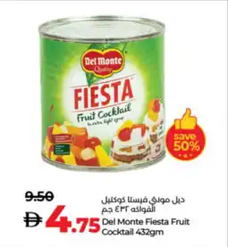 Lulu Hypermarket Del Monte Fiesta Fruit Cocktail offer