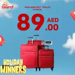 Grand Mall Sharjah Parajhon soft trolley PJTR3116 offer