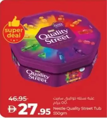 Lulu Hypermarket Nestle Quality Street Tub offer