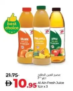 Lulu Hypermarket Al Ain Fresh Juice offer