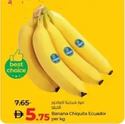 Lulu Hypermarket Banana Chiquita Ecuador offer