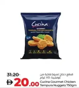 Lulu Hypermarket Cucina Gourmet Chicken Tempura Nuggets offer
