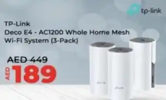 Lulu Hypermarket TP-Link Deco E4 - AC1200 Whole Home Mesh Wi-Fi System offer
