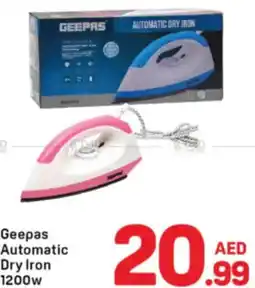 Day To Day Geepas Automatic Dry Iron 1200w offer