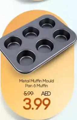 Mark & Save Metal Muffin Mould Pan 6 Muffin offer