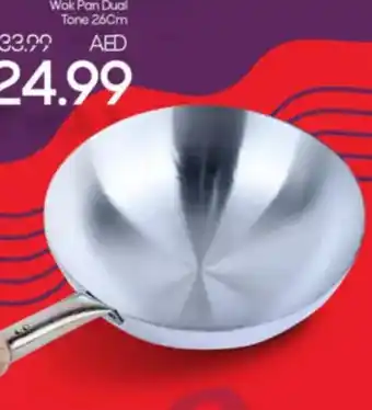Mark & Save Wok Pan Dual Tone 26cm offer