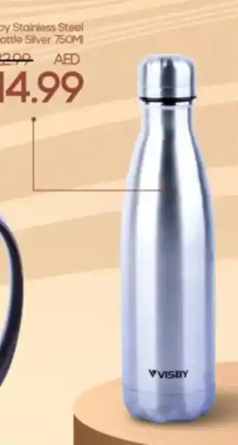 Mark & Save Visby Stainless Steel Cola Bottle Silver 750ml offer