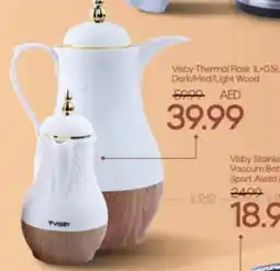 Mark & Save Visby Thermal Flask IL+0.5L Dark/Med/Light Wood offer