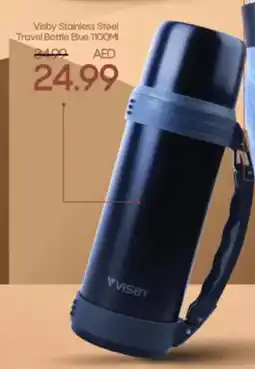 Mark & Save Visby Stainless Steel Travel Bottle Blue 1100MI offer