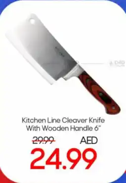 Mark & Save Kitchen Line Cleaver Knife With Wooden Handle 6" offer