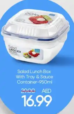 Mark & Save Salad Lunch Box With Tray & Sauce Container-950ml offer