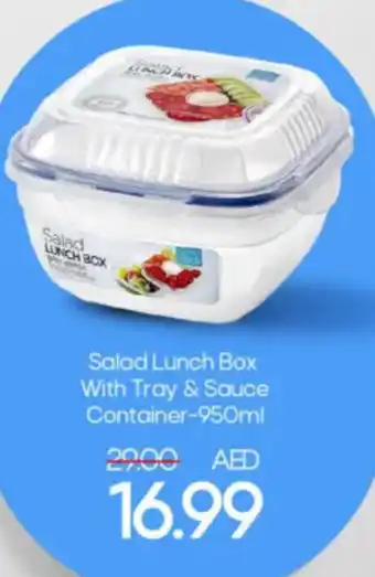 Mark & Save Salad Lunch Box With Tray & Sauce Container-950ml offer