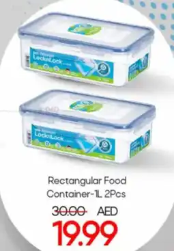 Mark & Save Rectangular Food Container-1L 2Pcs offer