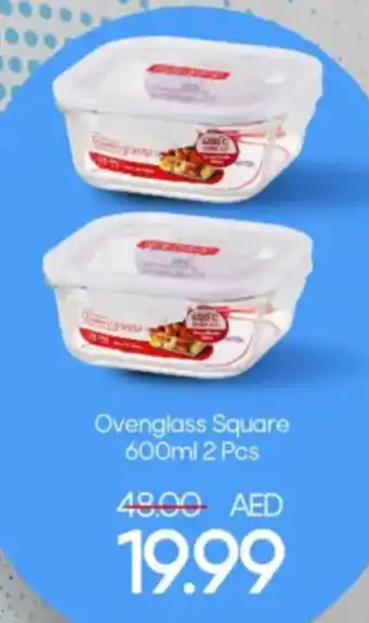 Mark & Save Ovenglass Square 600ml 2 Pcs offer