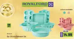 Mark & Save Royalford 6pc silicone bakeware set offer