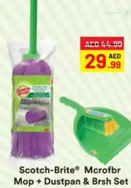 Mark & Save Scotch-Brite Mcrofbr Mop + Dustpan & brush set offer