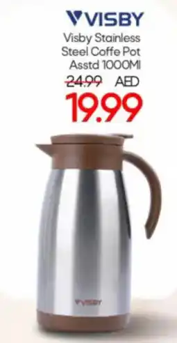 Mark & Save Visby Stainless Steel Coffe Pot Asstd 1000ml offer