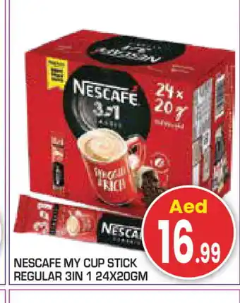 Baniyas Spike Hypermarket NESCAFE Coffee 3in1 offer