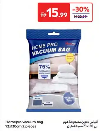 Carrefour Homepro vacuum bag offer