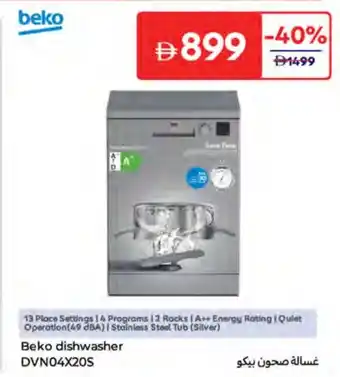 Carrefour Beko Dishwasher DVN04X20S offer