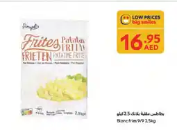 Carrefour Blanc fries 9/9 offer