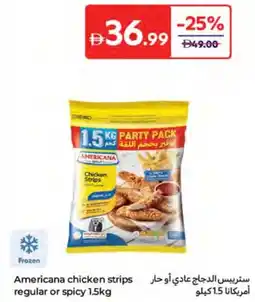 Carrefour Americana chicken strips regular or Spicy offer