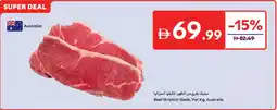 Carrefour Beef Striploin Steak offer