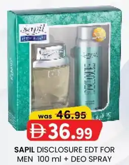 KM Trading Sapil disclosure edt for men + deo spray offer