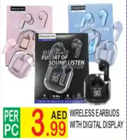 Dream Land Center Wireless earbuds with digital display offer