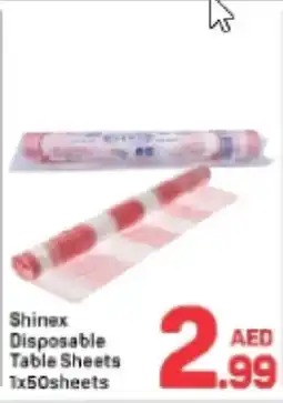 Day To Day Shinex disposable table sheets offer