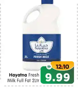 Al Madina Hypermarket HAYATNA Fresh Milk offer