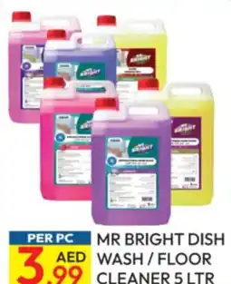 Dream Land Center Mr bright dish wash/floor cleaner offer