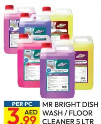 Dream Land Center Mr bright dish wash/floor cleaner offer