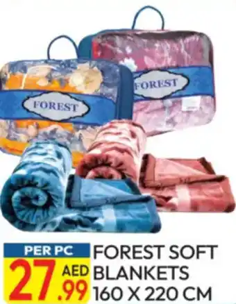 Dream Land Center Forest soft blankets offer