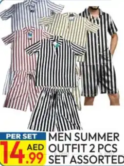 Dream Land Center Men summer outfit 2 pcs set assorted offer