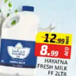 Al Madina Hypermarket Hayatna fresh milk FF offer