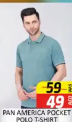 Al Madina Hypermarket Pan america pocket polo t-shirt offer