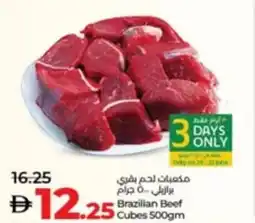 Lulu Hypermarket Brazilian Beef Cubes offer