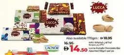 Lulu Hypermarket Lucca Kunafa Chocolate Bar Assorted offer