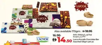 Lulu Hypermarket Lucca Kunafa Chocolate Bar Assorted offer