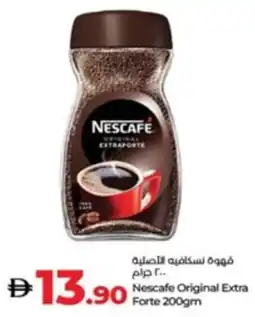 Lulu Hypermarket Nescafe Original Extra Forte offer