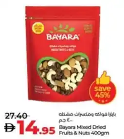 Lulu Hypermarket Bayara Mixed Dried Fruits & Nuts offer