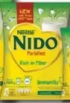 Lulu Hypermarket Nestle Nido Fortified Milk Powder Rich in Fiber Pouch offer