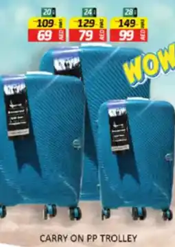 Al Madina Hypermarket Carry on pp trolley offer