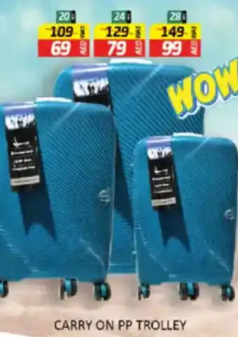Al Madina Hypermarket Carry on pp trolley offer