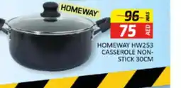 Al Madina Hypermarket HOMEWAY HW253 CASSEROLE NON STICK offer